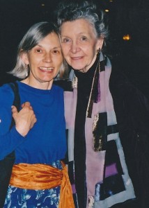 Elaine and Marion Woodman after a workshop: 2003
