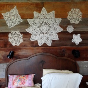 Grandma's doilies over my bed