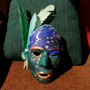 My Lady of Grief and Praise (mask made during Vic's illness, 2007)