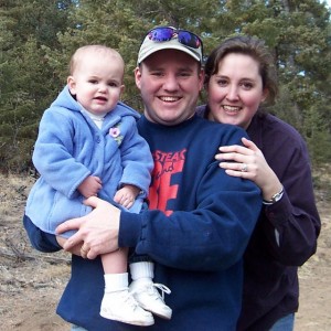 Brad and Catherine Tidd with their daughter