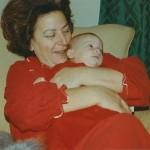 with baby David 1970