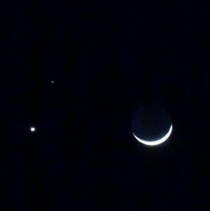Venus, Mars, Moon conjunction