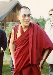 Dalai Lama in 1977 when we first met him
