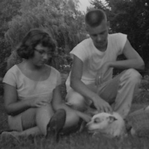 Elaine, Jim, and Amigo 1957