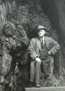 Grandpa in Redwoods where he worked for Farm Bureau
